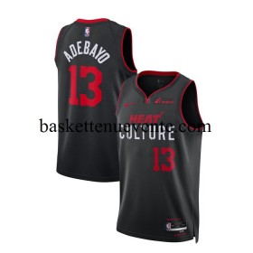 Maillot Basket Miami Heat Bam Adebayo 13 Nike 2023-2024 City Edition Noir Swingman - Homme